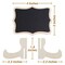 Mini Chalkboard Signs, 20 Pack Framed Small Chalkboard Labels with Easel Stand, Wooden Blackboard for Table Numbers, Food Signs, Wedding Signs, Message Board, Place Cards and Event Decorations